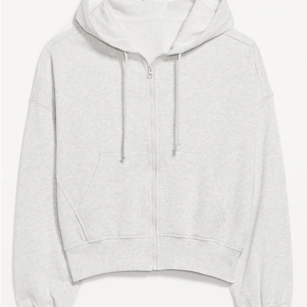 Old Navy SoComfy Full-Zip Hoodie in Light Gray